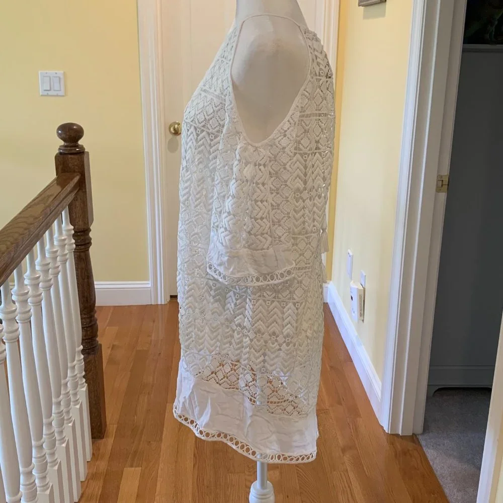 Ramy Brook Silas Cold Shoulder Lace Coverup Dress